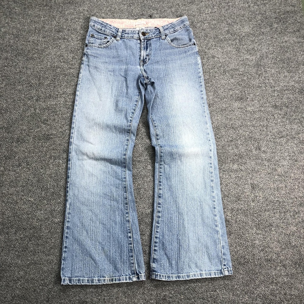 Levis 517 Jeans Teens 16 28x27 Blue Light Wash Stretch Flare Regular Fit Denim